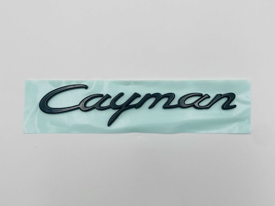 Emblema Compatibila PORSCHE Cayman negru