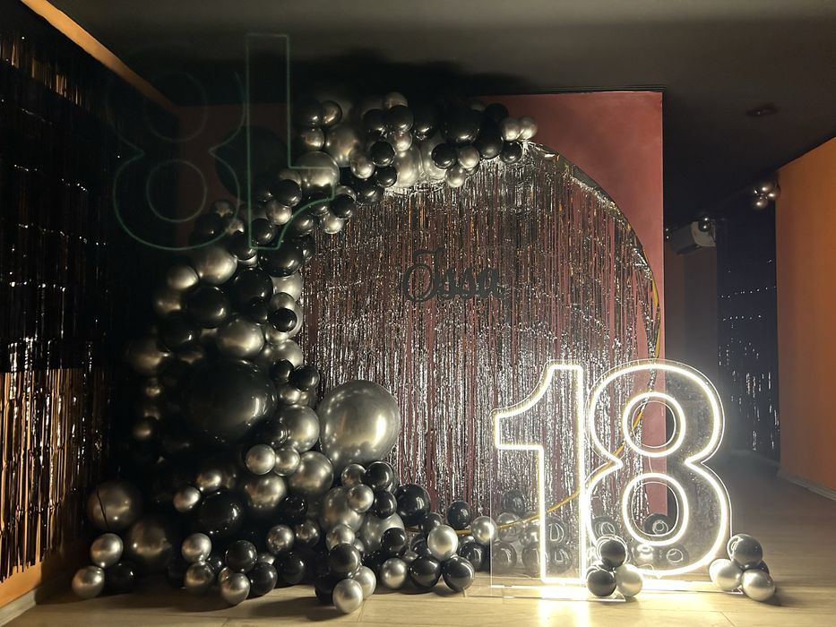 Arcade baloane + decor masă