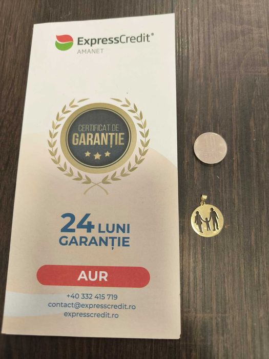 Pandantiv aur 14K 1.62gr (Ag24 b.44922) - Garantie 2 ani!