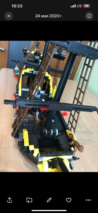 Игра конструктор лего «Пиратский корабль»