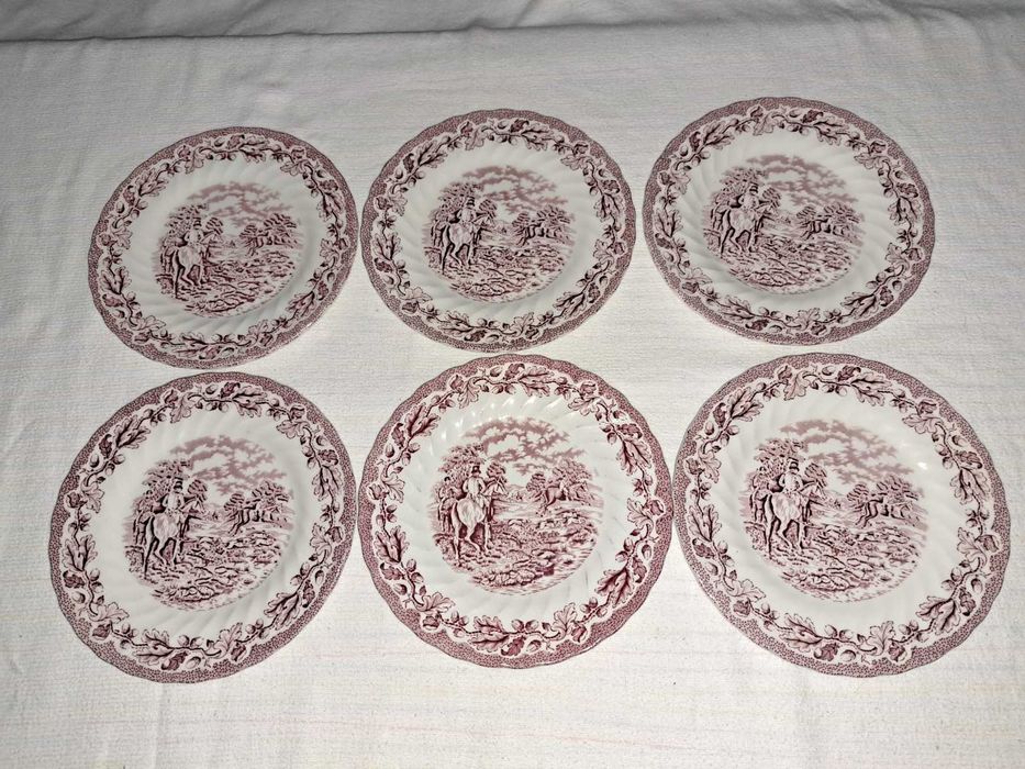 set de masa serviciu portelan englezesc Myotts Country Life 6 persoane 21 piese