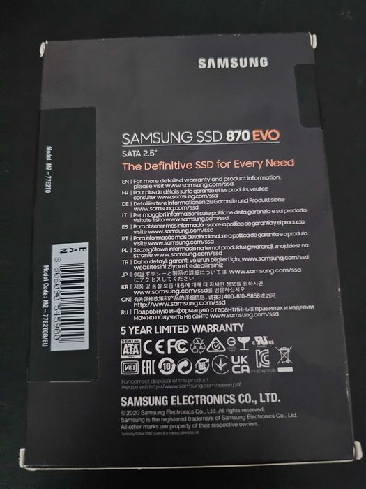 SSD nou sigilat Samsung 870 Evo 2TB