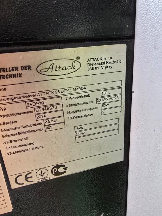 Centrala pe lemne Attack