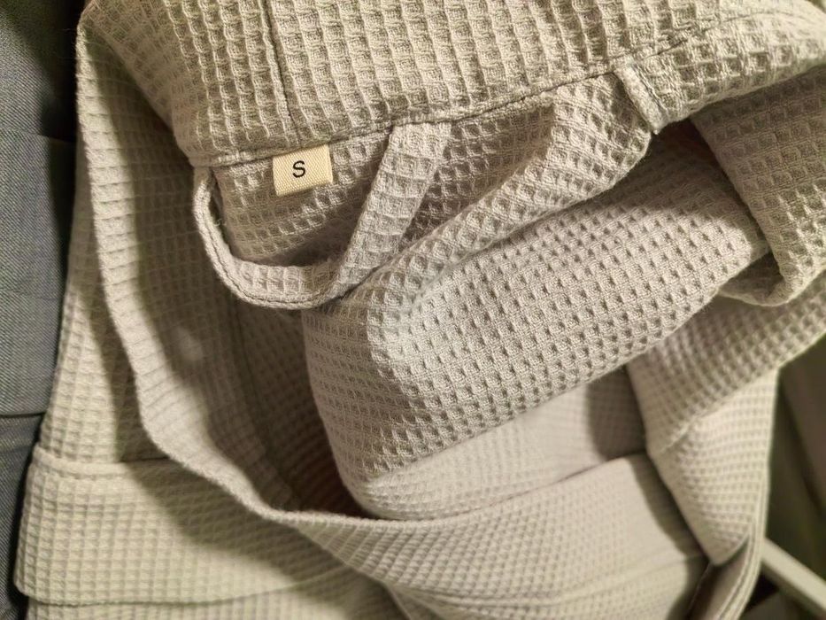 Вафельные банные халаты хлопок