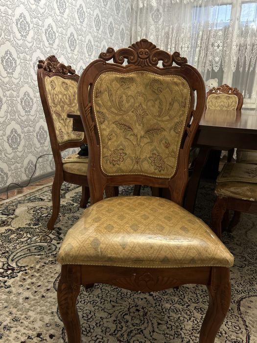 Стол со стульями 10шт