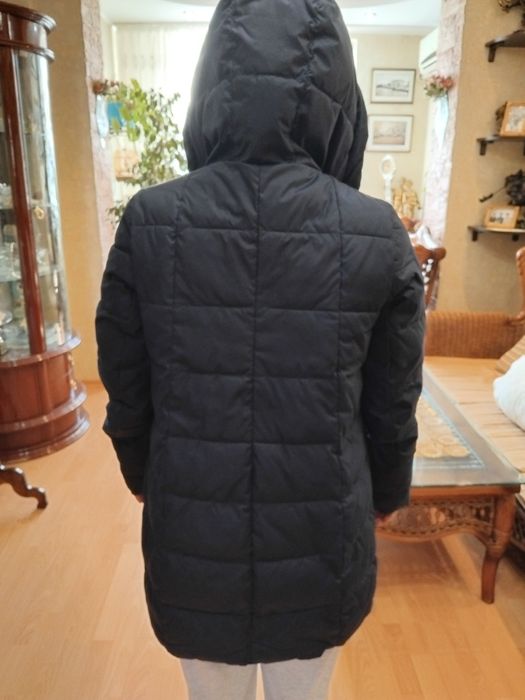 Пуховик женский синий