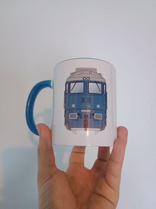 Locomotiva CFR DA 060 cană pahar personalizabilă, trenuleț electric HO