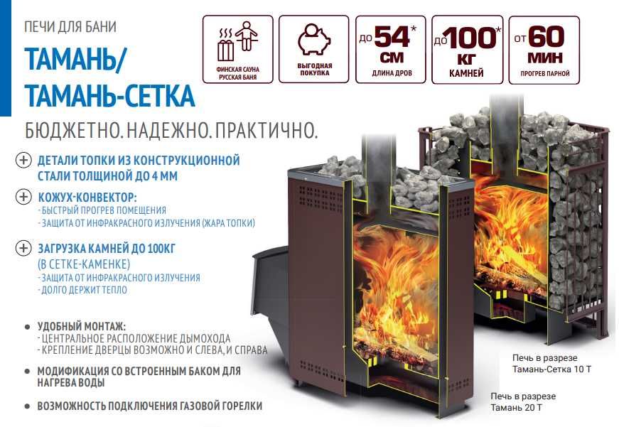 Kotel. Hammom, saunalar uchun pechlar. (ROSSIYA)