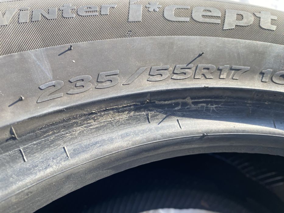Шины 235/55/17 пара бу ханкок