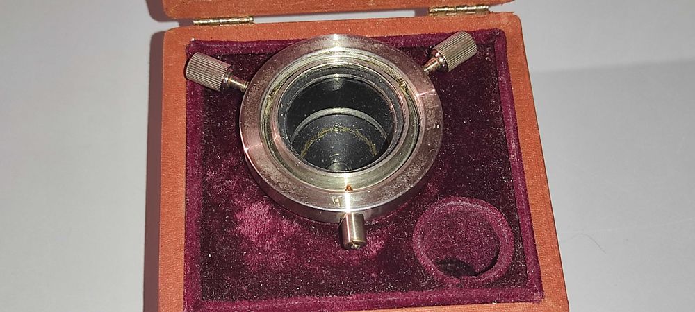 Lentilă condensatoare antică pentru microscop W.H. SEIBERT & WETZLAR, - 150 RON