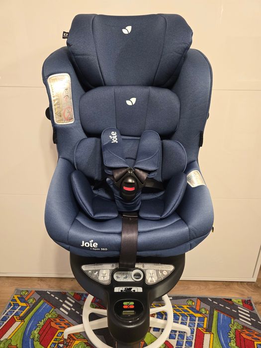 Scaun auto Joie i-Spin 360 Deep Sea, 61 cm-105 cm, testat ADAC