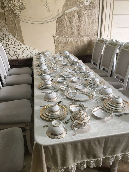 Арзон нархларда стол стул чинни идишлар