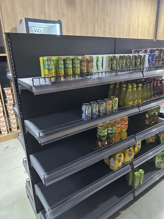 Тогровый стелаж для магазина - металический, двухсторонний, как новый