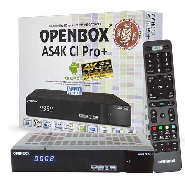 Openbox AS4K CI Pro+ — топовый спутниковый 4K ресивер, редкая модель