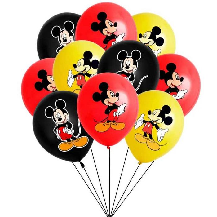 Балони Мики Маус, 10бр, парти украса за рожден ден, Mickey Mouse