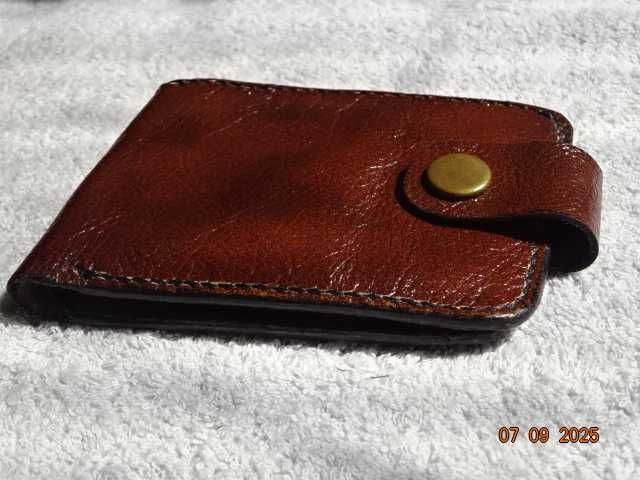 мъжки портфейл от естествена кожа ръчна изработка