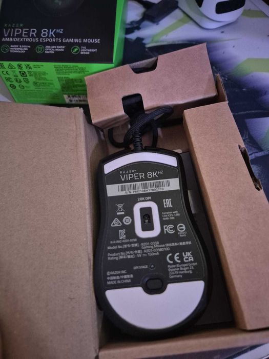 Mouse Gaming Razer Viper 8K wired