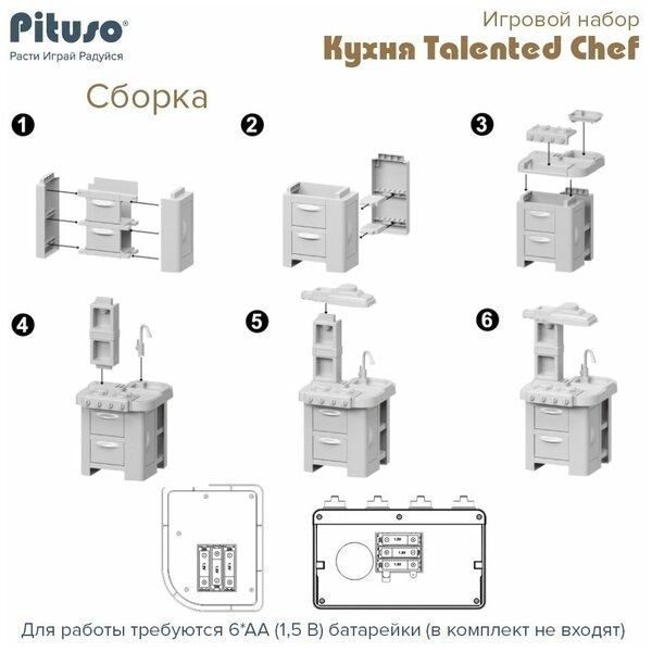 "Iste'dodli oshpaz" bolalar uchun o'yinchoq oshxonasi
