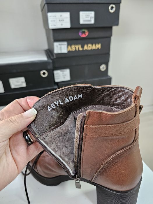 Зимние сапоги-ботильоны