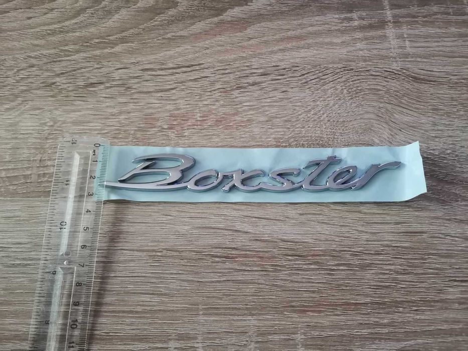 Порше Porsche Boxster сребрист надпис емблема