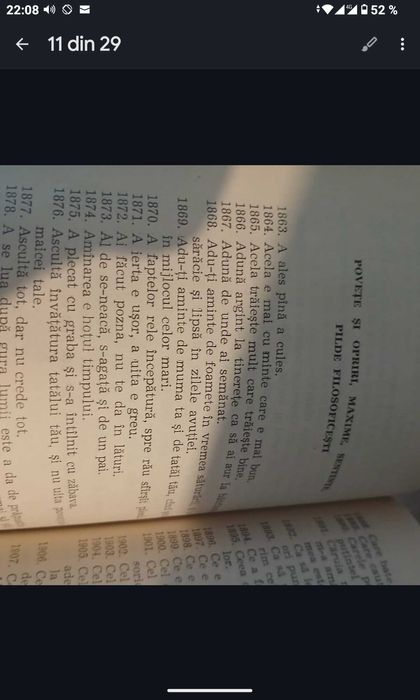 Cartea înțelepciunii populare,proverbe, București 1974,125 pagini