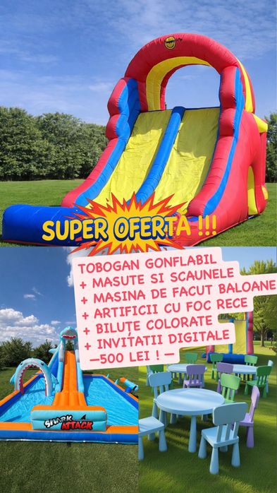 Inchiriere Tobogane Gonflabile - Locuri de Joaca Gonflabile