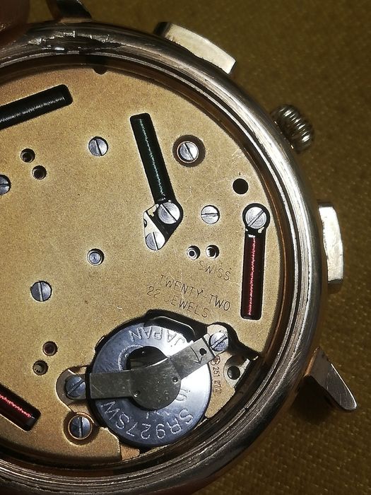 Ceas Barbatesc Vintage Chronograph Jean Delatour Gold Swiss Made