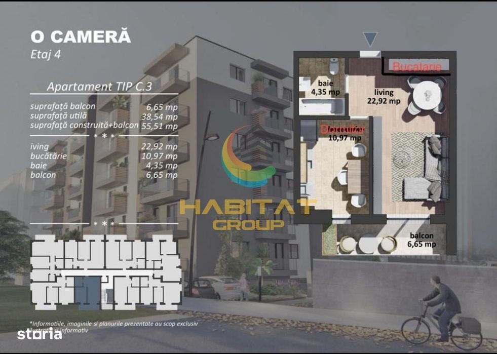 Studio de Vanzare -Berceni (Grand Arena) - 46 mp