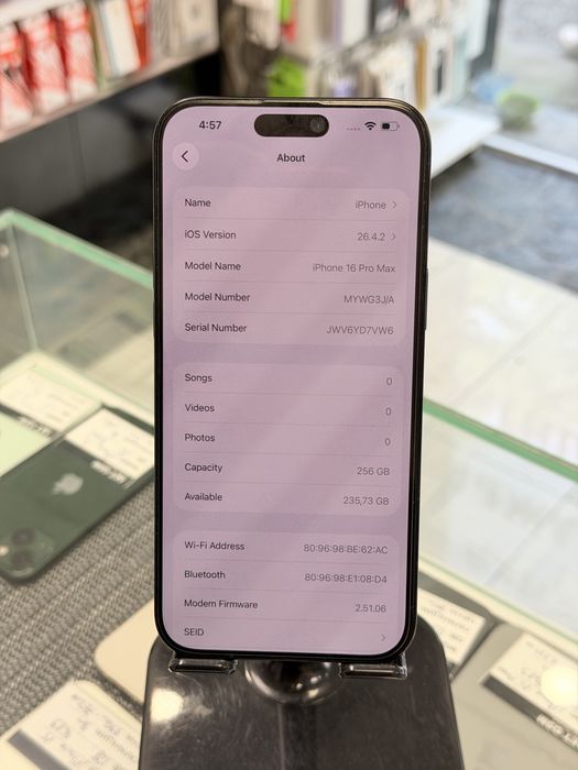 Apple iPhone 16 Pro Max 256Gb Black Titanium