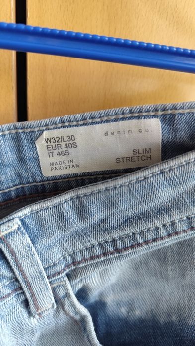 Чисто нови Светло сини дънки 32/30 Primark Denim Co