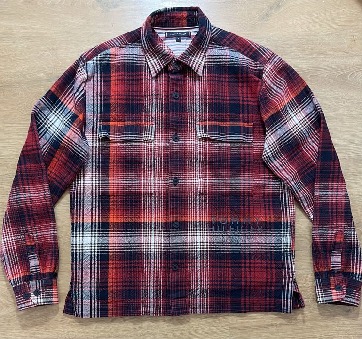 Tommy Hilfiger Shadow Check Overshirt размер М