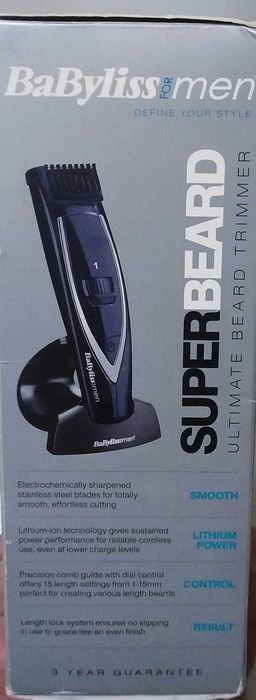 Babyliss Beard Trimmer Машинка Тример за Брада Различни Дължини 1-15мм