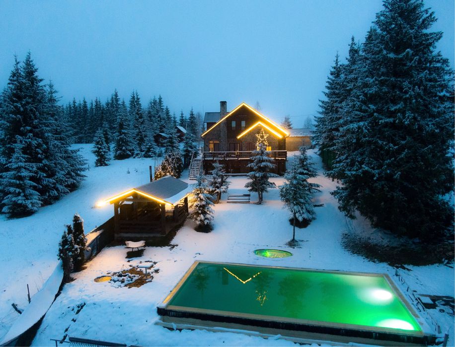 Cabana cu view si piscina infinity, sauna, jacuzzi de inchiriat Cluj