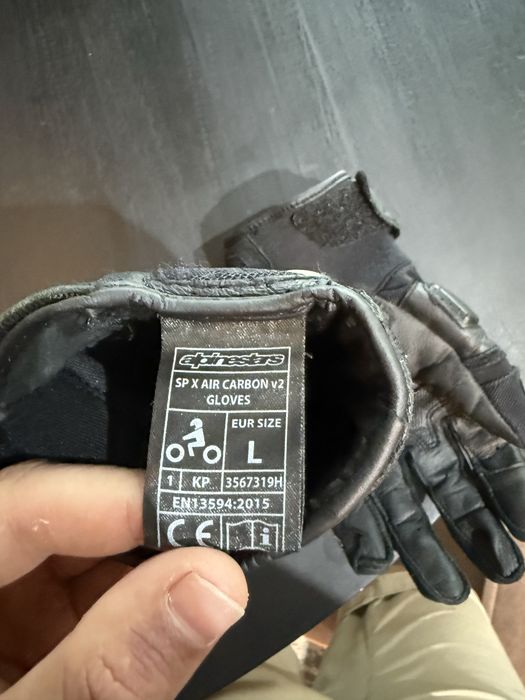 Manusi moto Alpinestars SP X Air Carbon V2, marimea L, protectii carbon