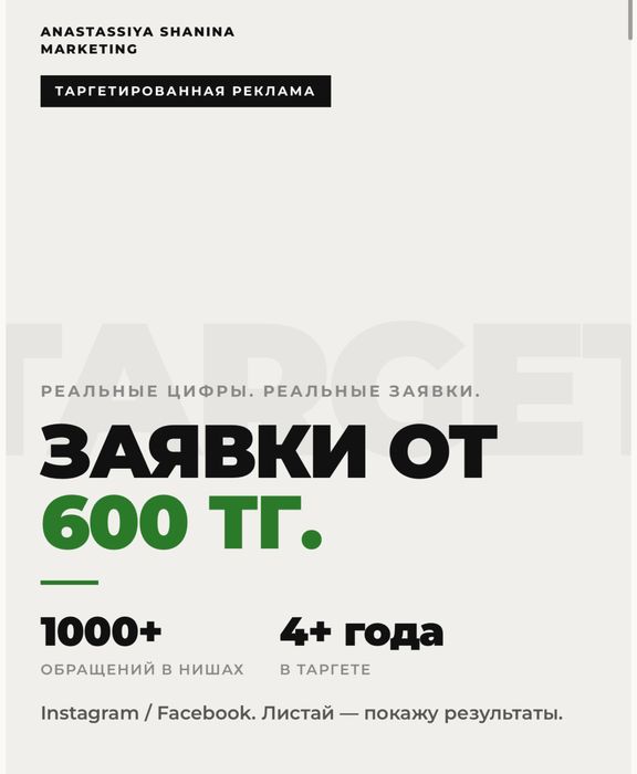 Таргетированная реклама/ Таргетолог