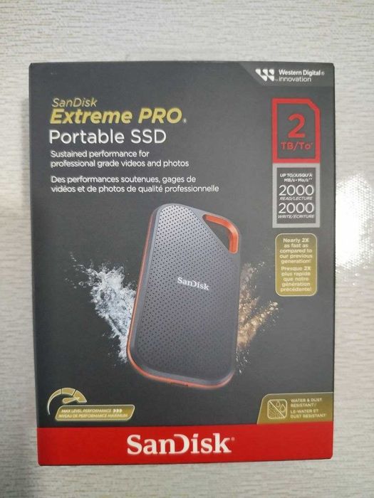 SanDisk Extreme Pro 2TB (Внешний SSD) — быстрый и надёжный