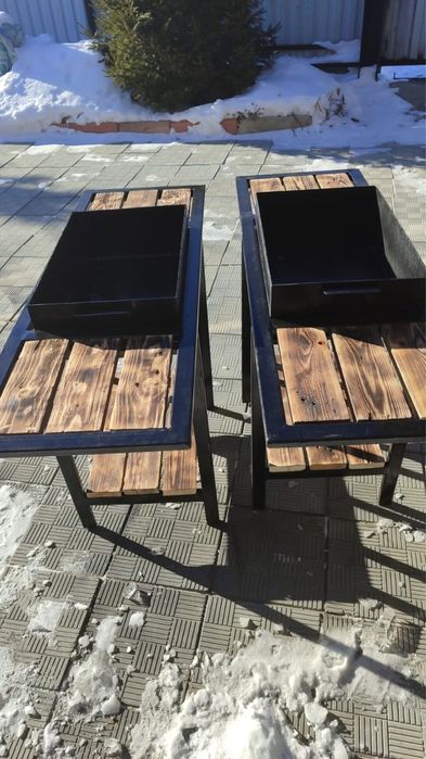 Мангал железный новый лофт