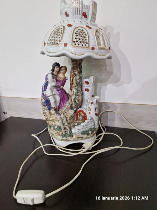 Veioză porțelan Apulum lucru manual