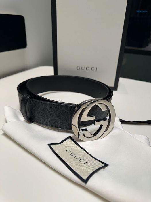 Curea Gucci Supreme albastră originală 90