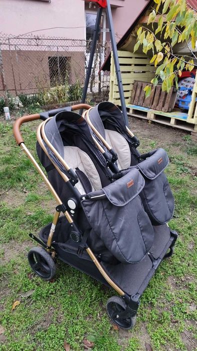 Двойна детска Детска количка Чиполино с две кошчета за кола