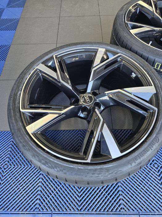 Оригинални 22” Audi RS джанти + НОВИ гуми Continental – 4K0 601 025 BL