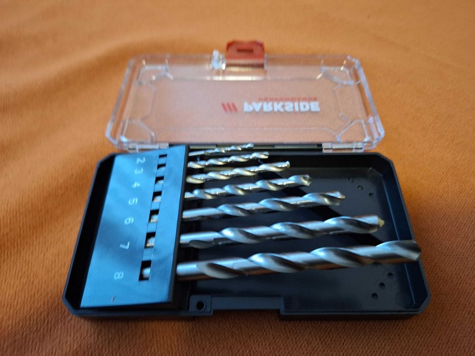 Set de 7 burghie pentru metal, Parkside
