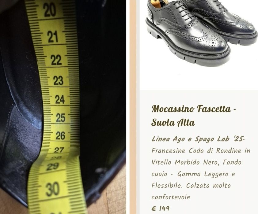 Pantofi de lux Ago e Spago, Handmade in Italy, Bărbați - 38