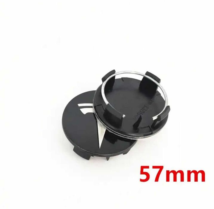 Капачки за Тесла джанти 56 / 57мм сиви и черни