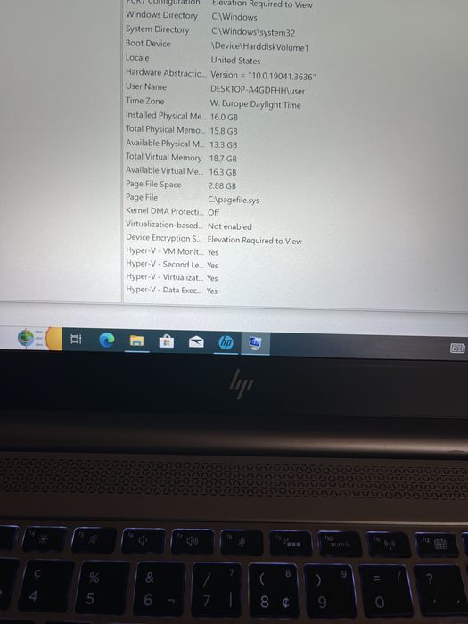 Laptop HP EliteBook 850 G5 256gb 16 gb ram