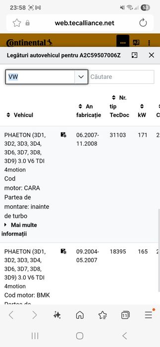Senzor temperatură gaze eșapament Audi a4 a6 a5 a8 q5 q7 vw tuareg