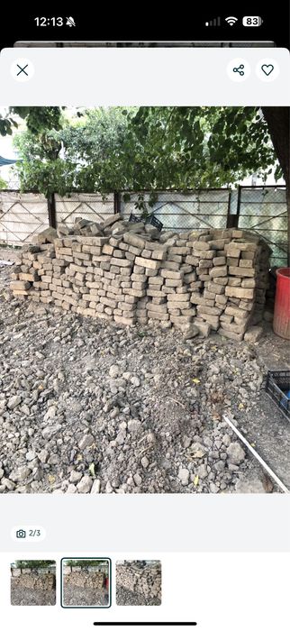 G'isht xom va pishgan  aralash