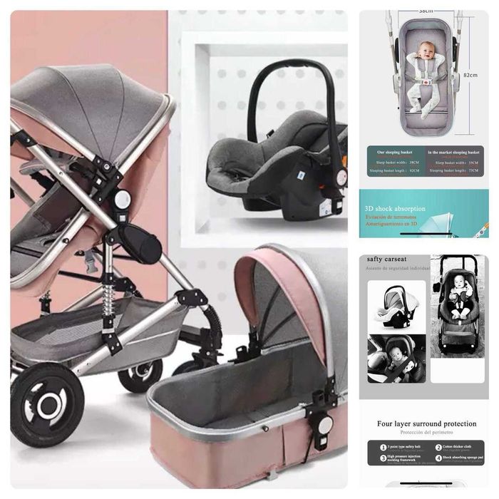 Детская каляска трансформер многофукцилгальная каляска