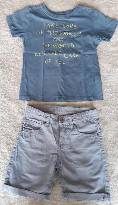 Тениски и къси панталонки Next,Reserved, Quiksilver размер 110см