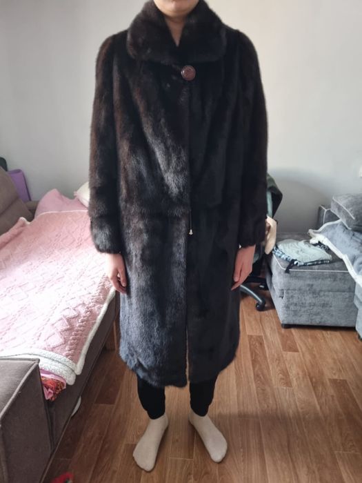 Шуба норковая длинная